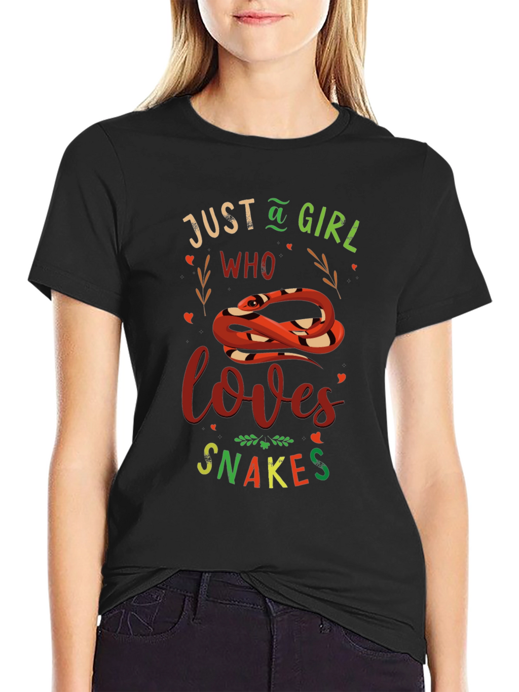 Just A Girl Who Loves Snakes Graphic Tee