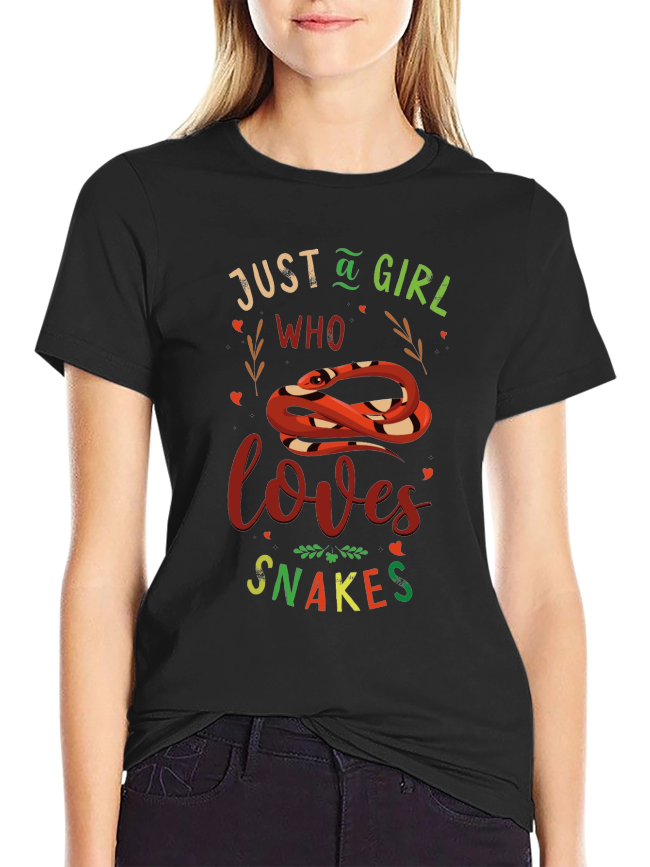 Just A Girl Who Loves Snakes Graphic Tee
