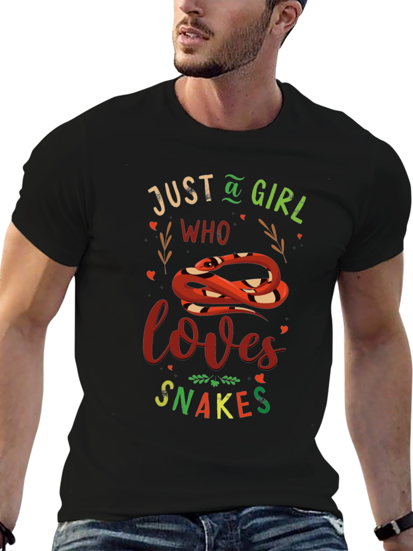 Just A Girl Who Loves Snakes Graphic Tee