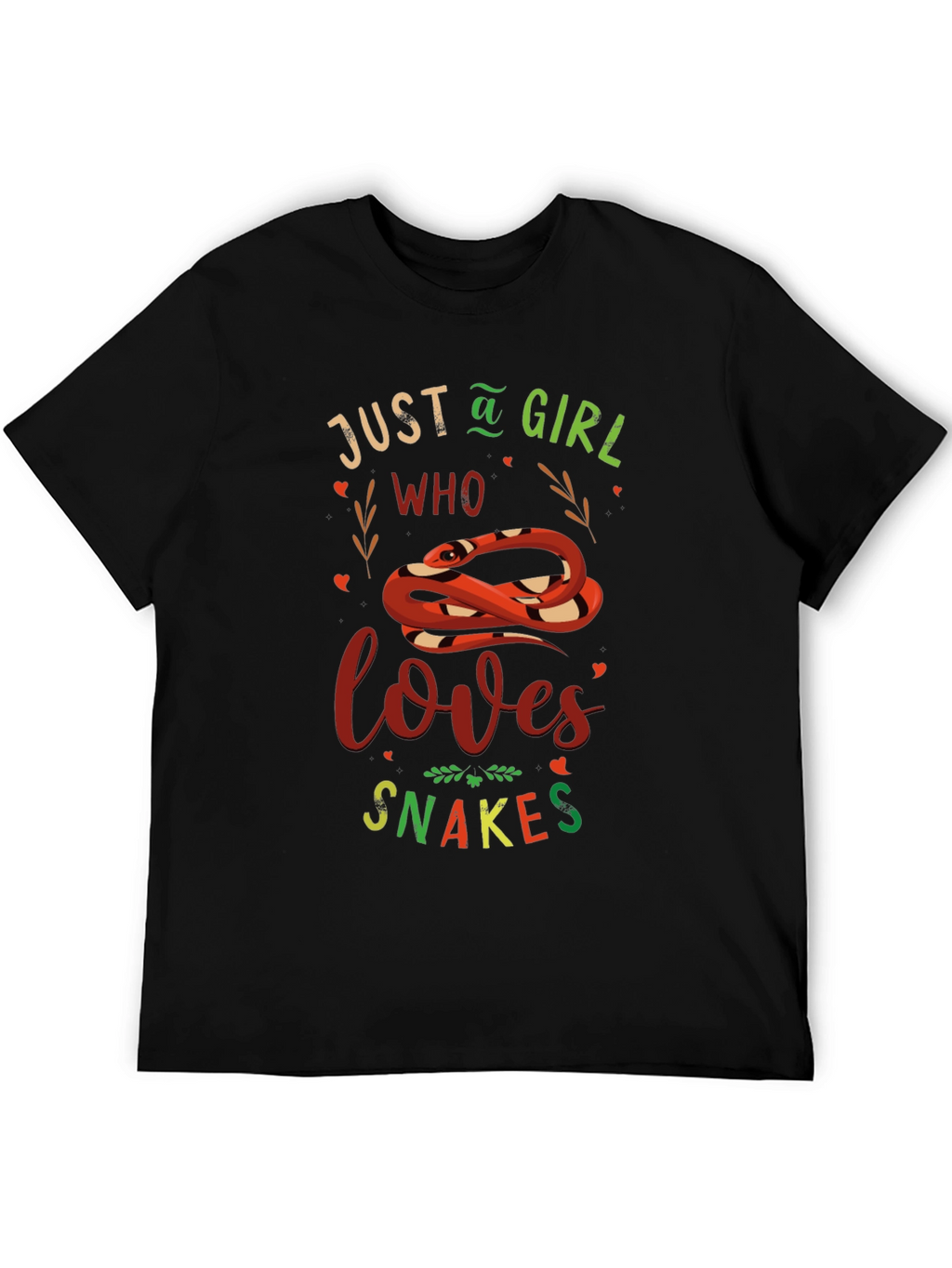 Just A Girl Who Loves Snakes Graphic Tee