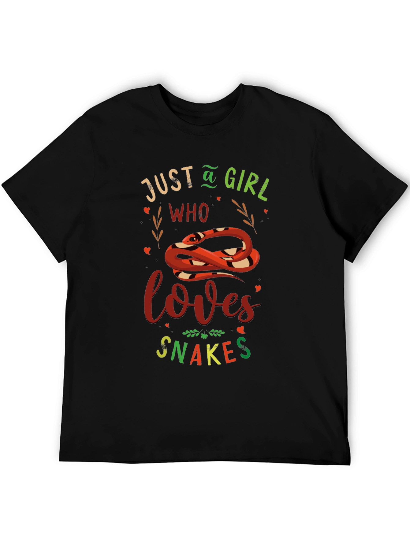 Just A Girl Who Loves Snakes Graphic Tee