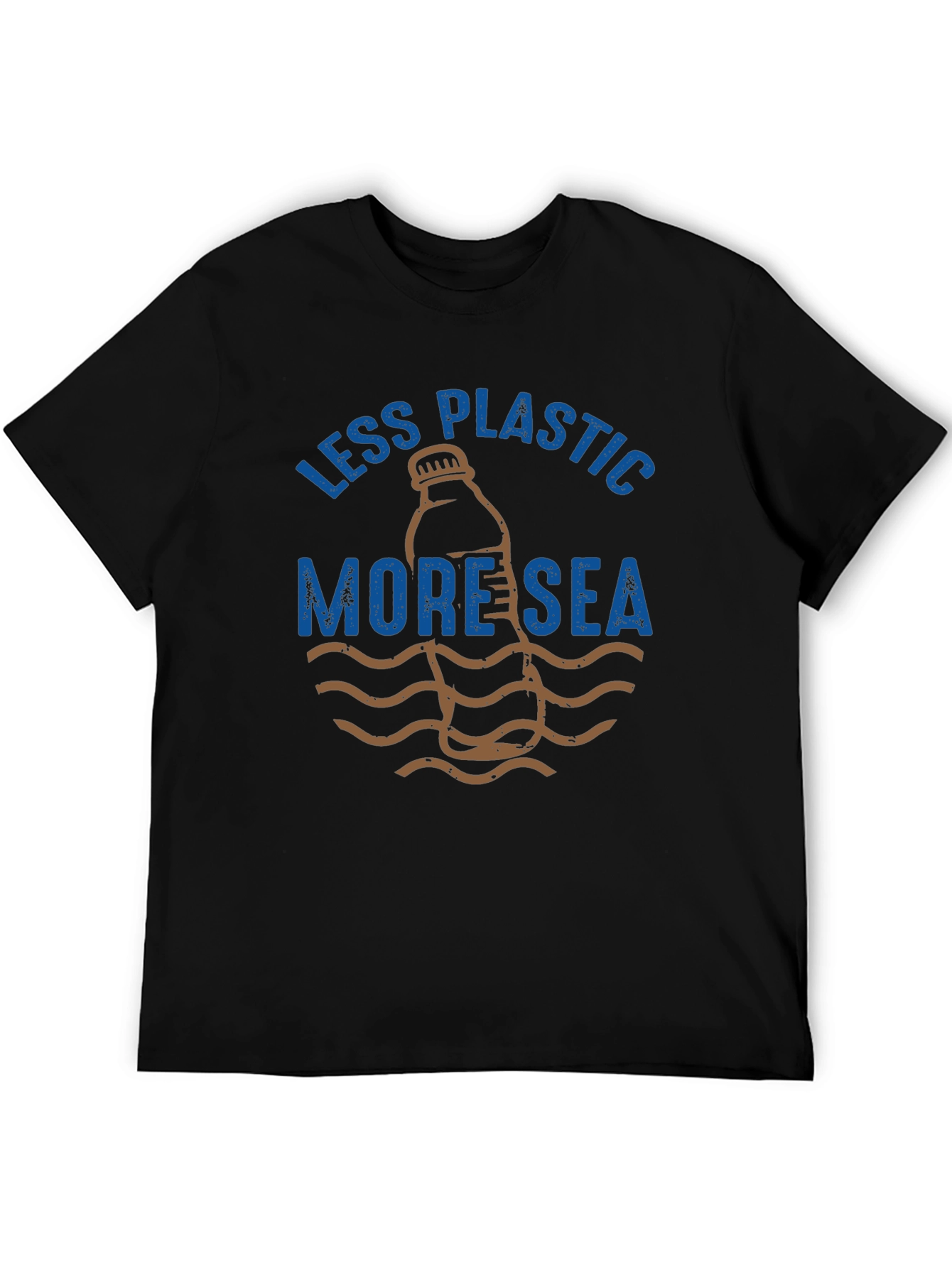 Eco-Friendly Less Plastic More Sea Graphic T-Shirt
