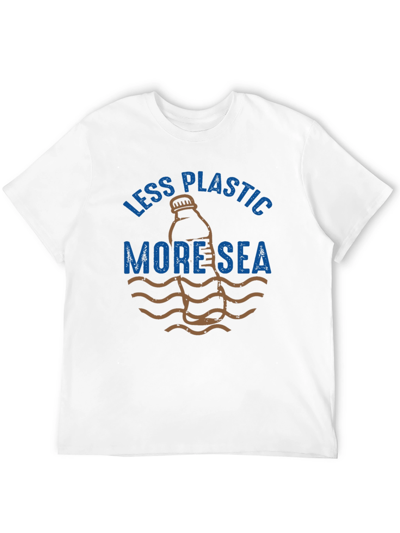 Eco-Friendly Less Plastic More Sea Graphic T-Shirt
