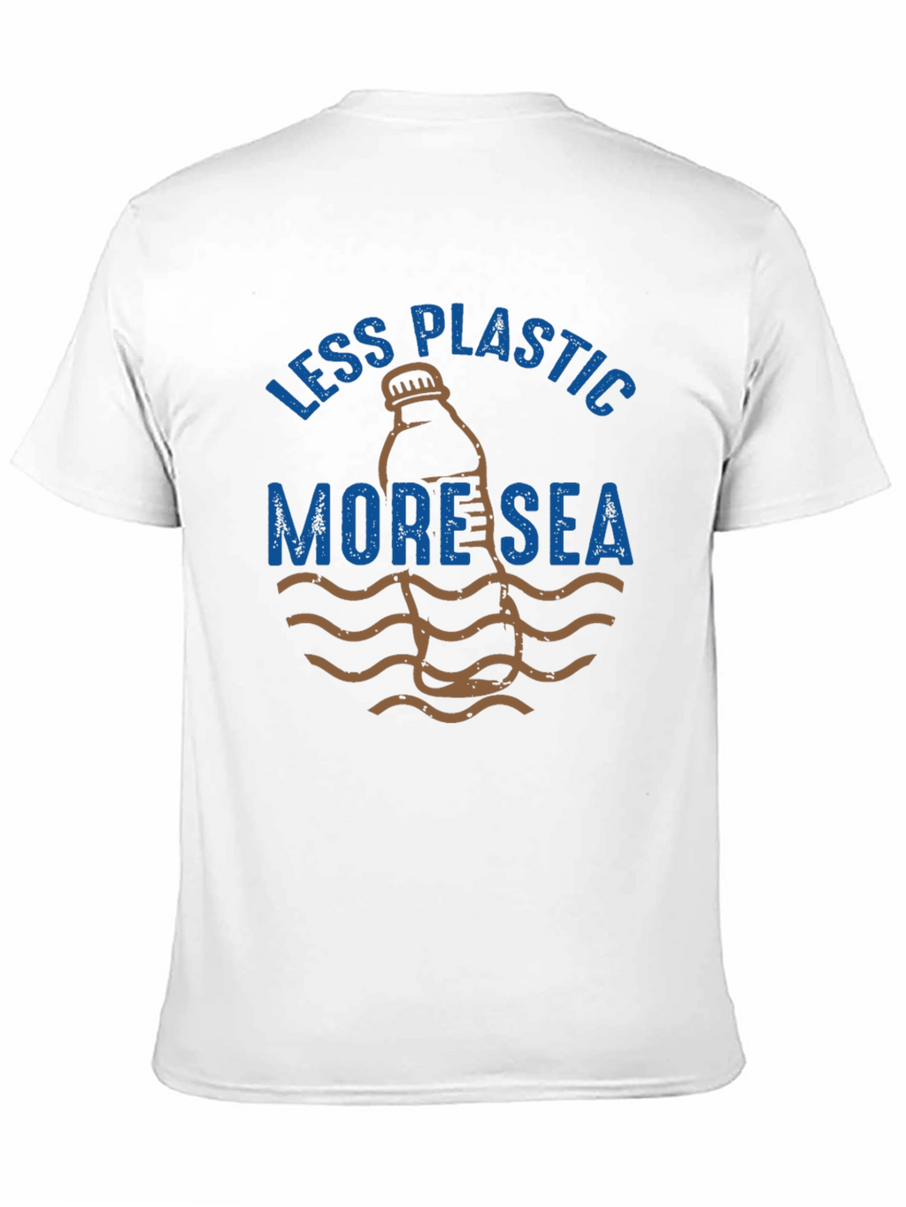 Eco-Friendly Less Plastic More Sea Graphic T-Shirt