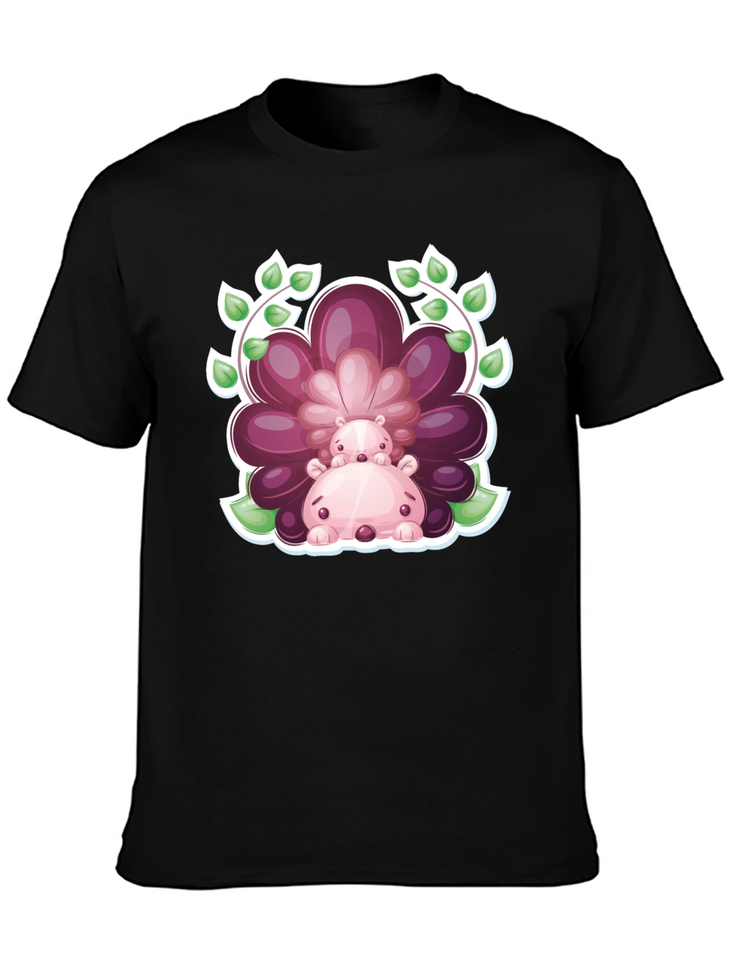 Cute Hedgehog Flower T-Shirt