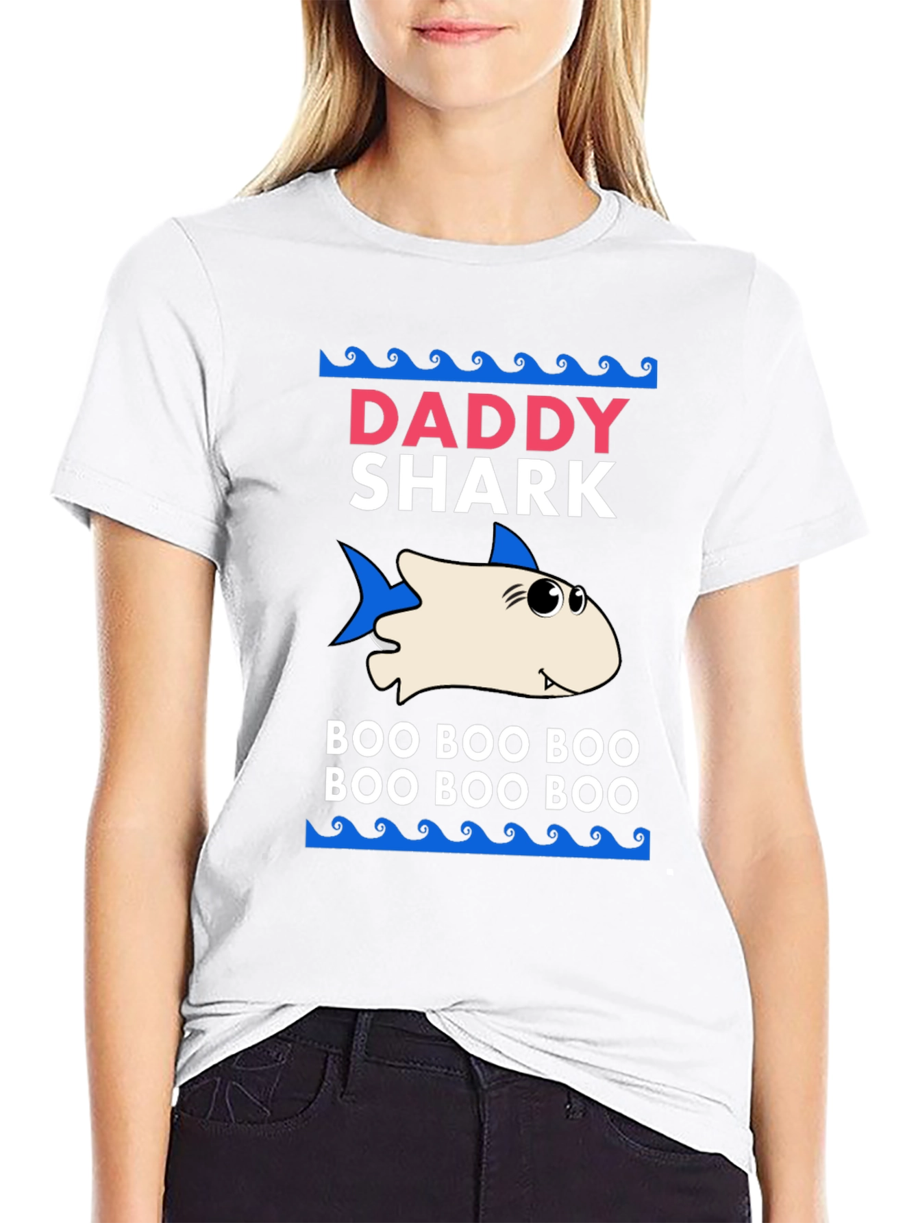 Daddy Shark Graphic Tee - Boo Boo Boo