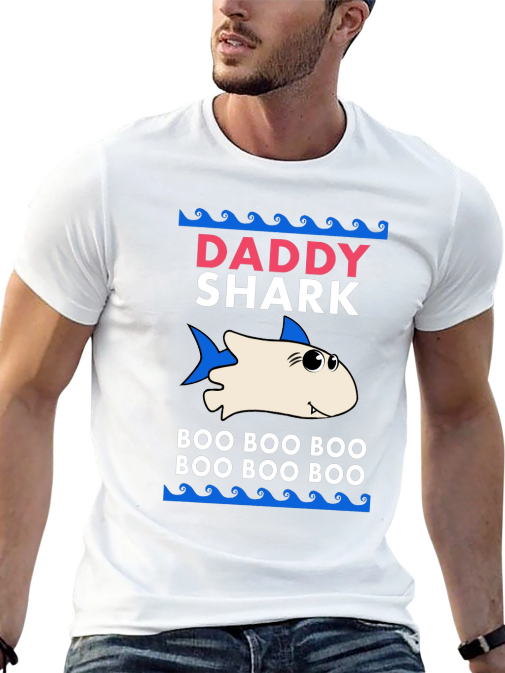Daddy Shark Graphic Tee - Boo Boo Boo