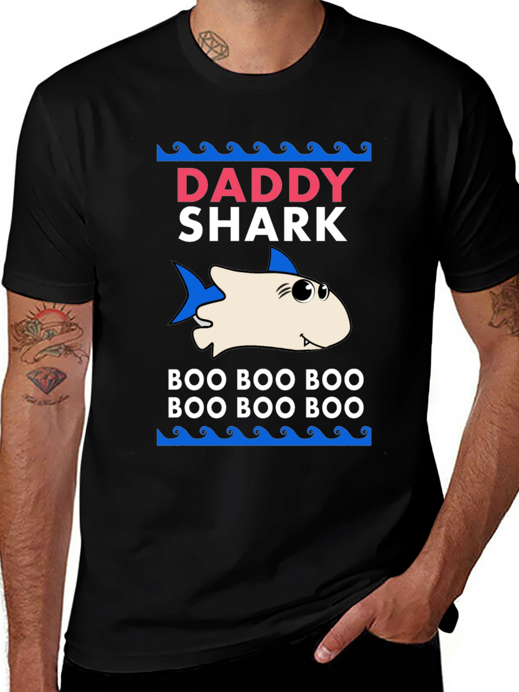 Daddy Shark Graphic Tee - Boo Boo Boo