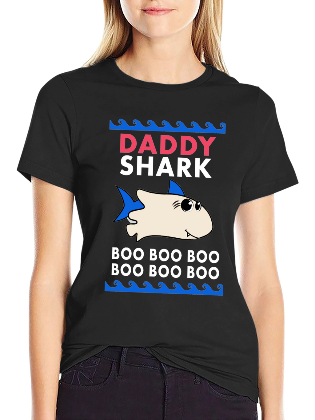 Daddy Shark Graphic Tee - Boo Boo Boo
