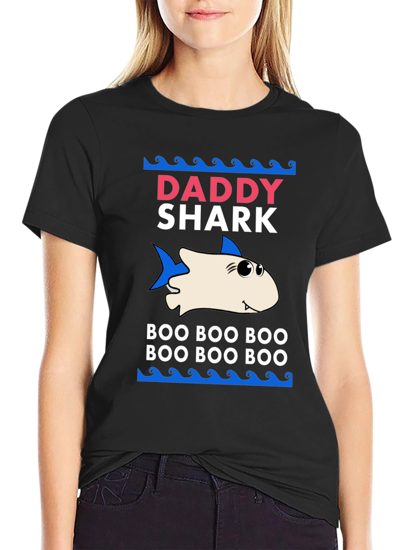 Daddy Shark Graphic Tee - Boo Boo Boo