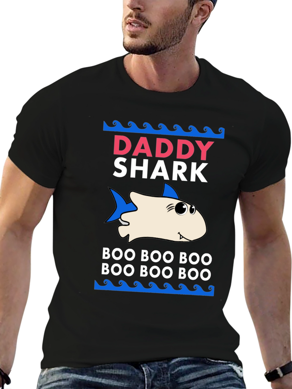 Daddy Shark Graphic Tee - Boo Boo Boo
