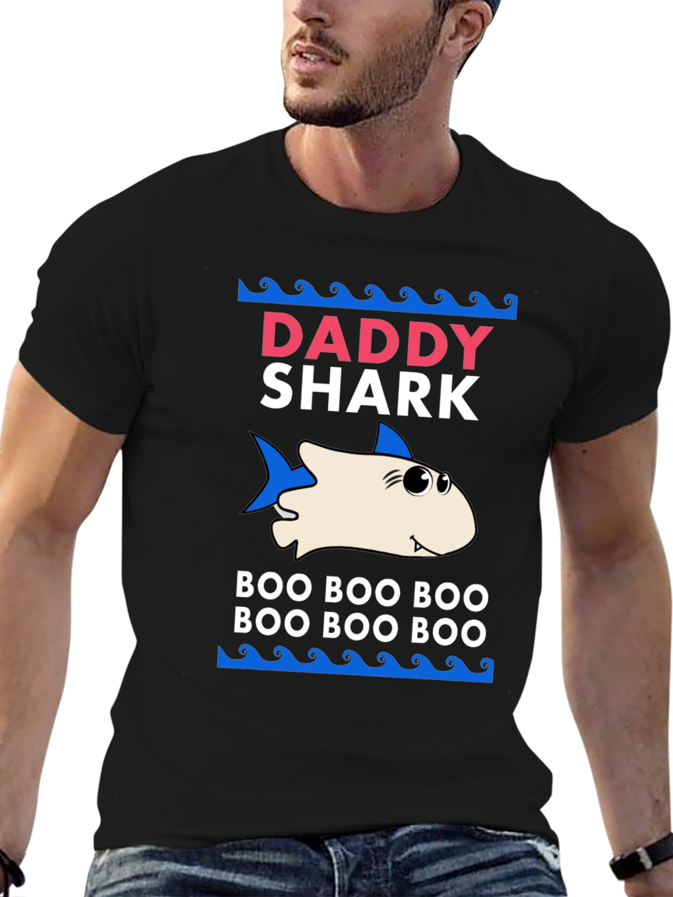 Daddy Shark Graphic Tee - Boo Boo Boo