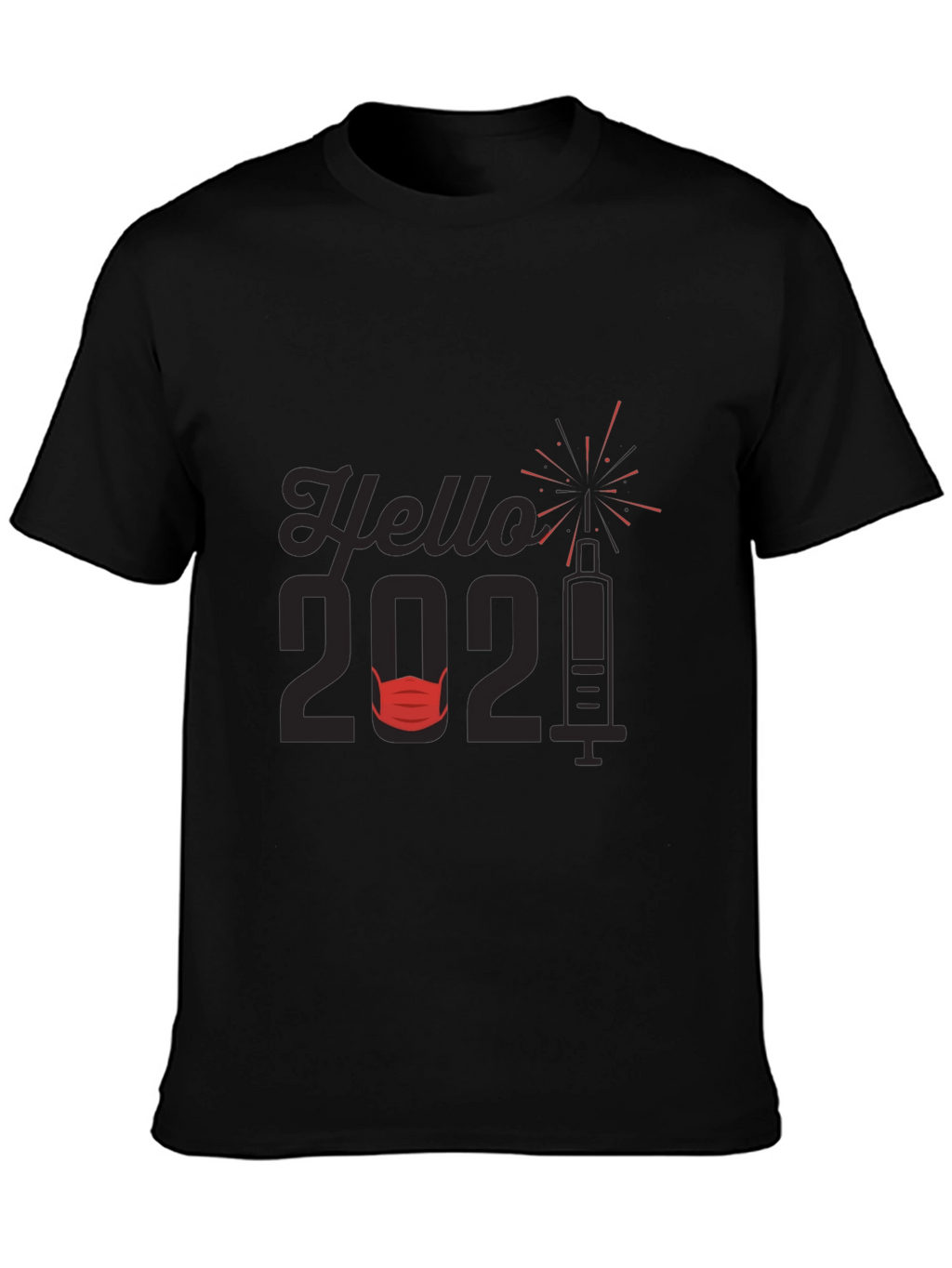 Hello 2021 T-Shirt Vaccine & Mask Design