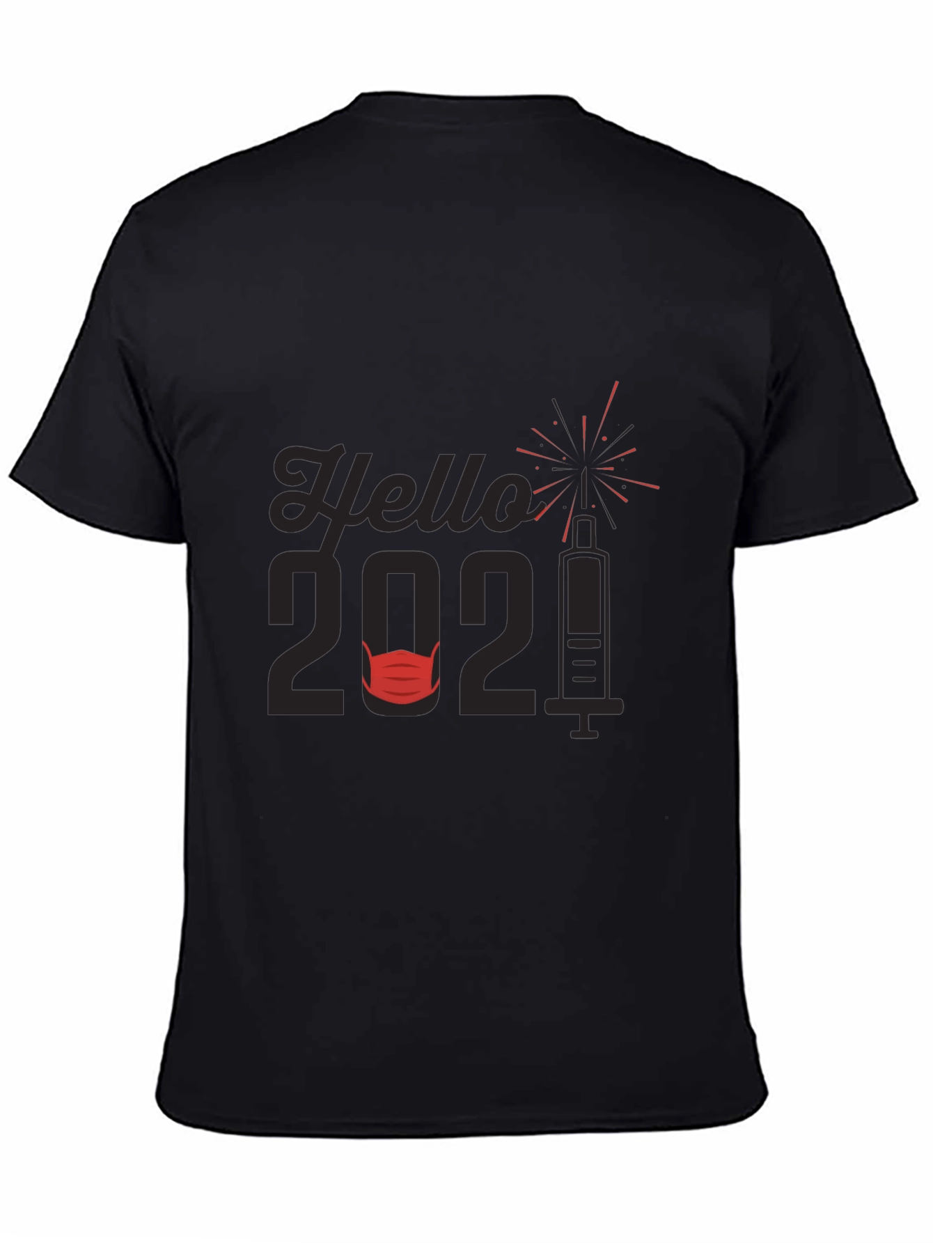 Hello 2021 T-Shirt Vaccine & Mask Design