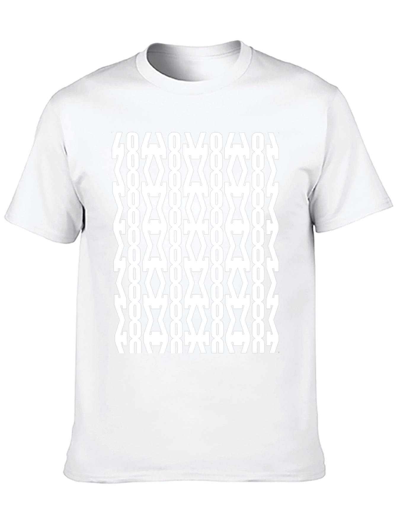 Geometric Pattern Black T-Shirt