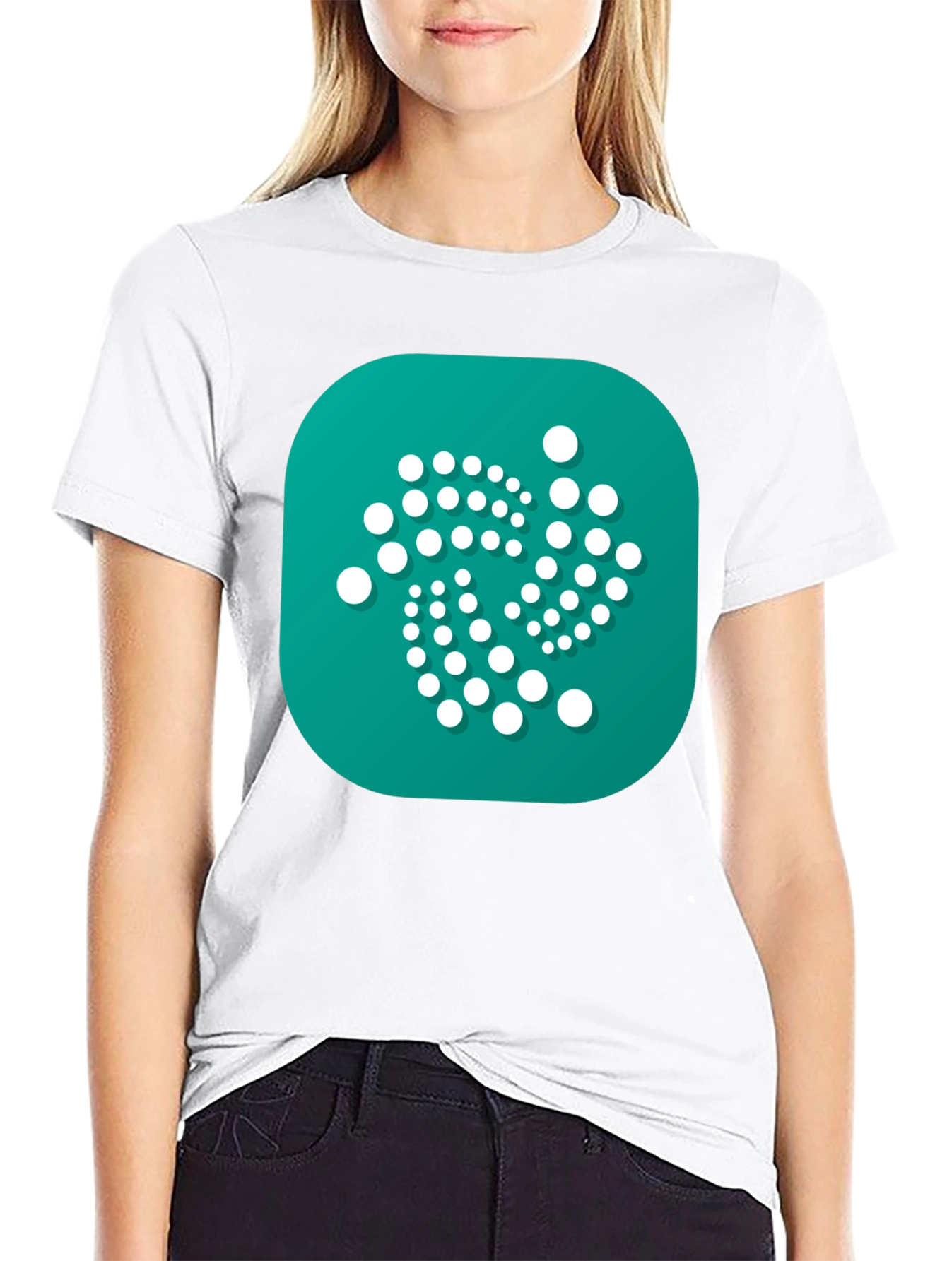IOTA Crypto Black T-Shirt - Modern Digital Currency Design