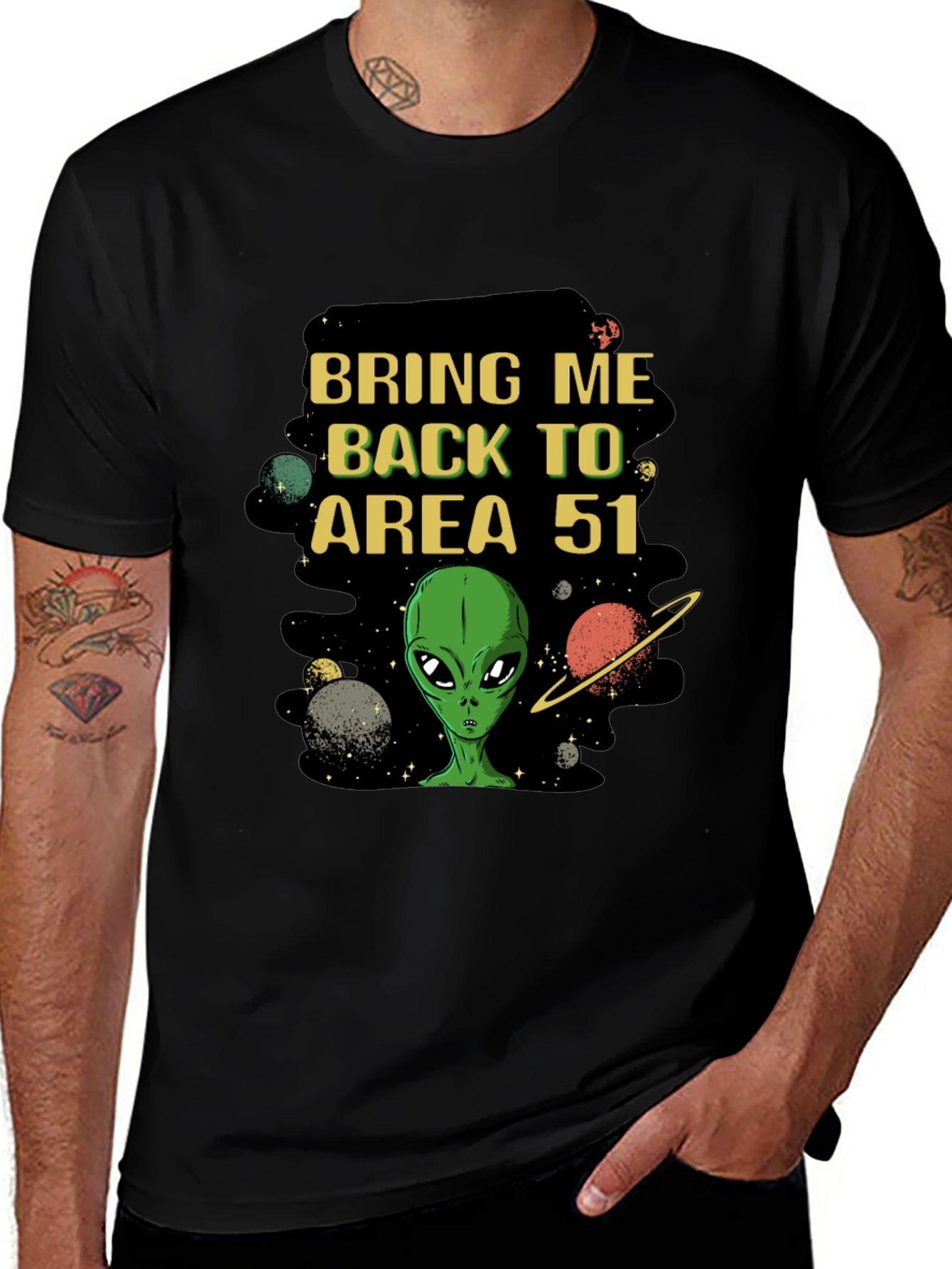 Area 51 Alien Graphic Tee - Bring Me Back T-Shirt