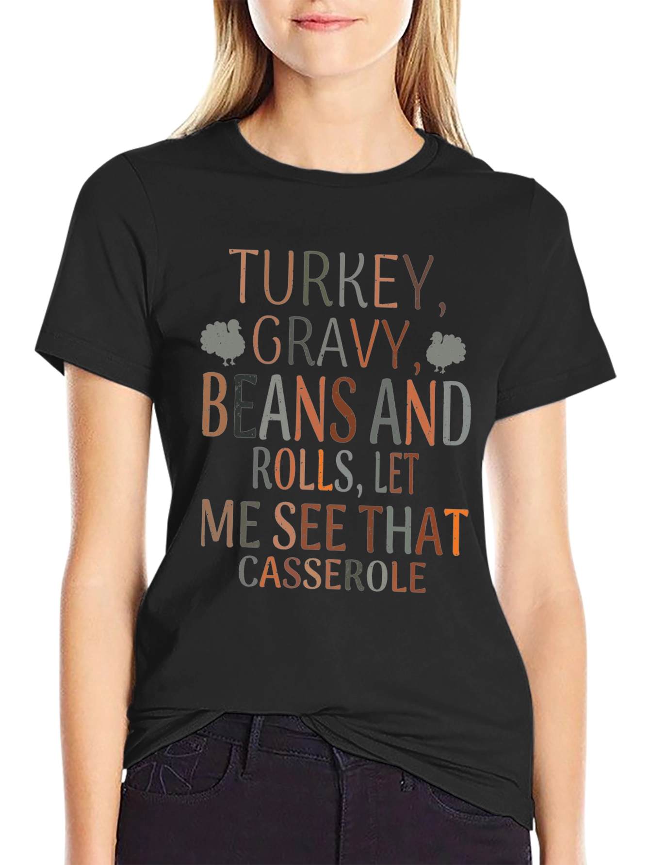 Thanksgiving Turkey Gravy Beans and Rolls T-Shirt