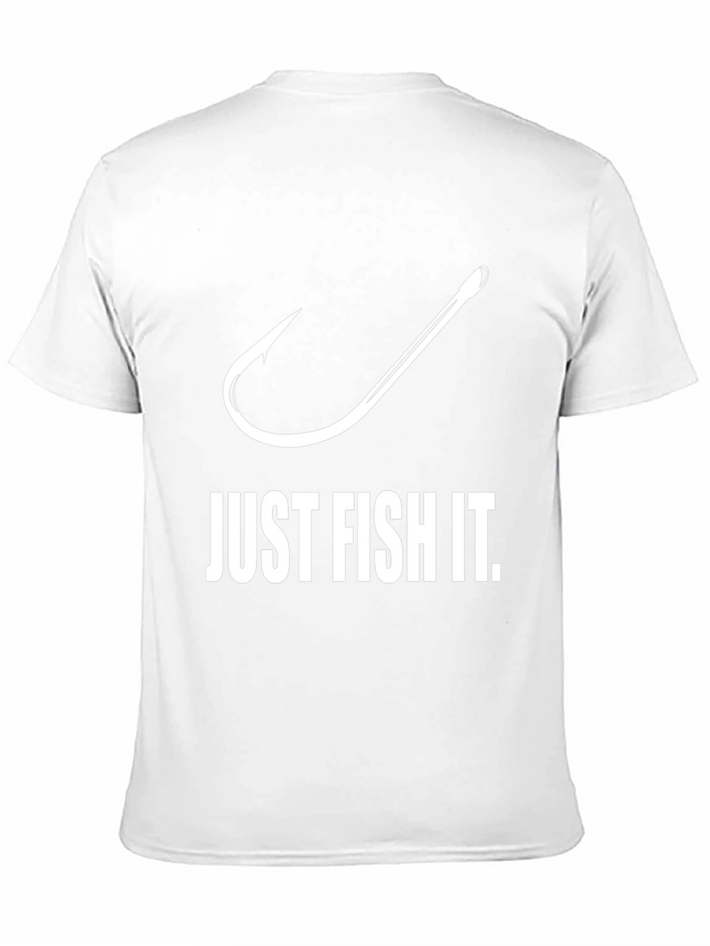 Just Fish It T-Shirt Fishing Hook Design Mens Tee