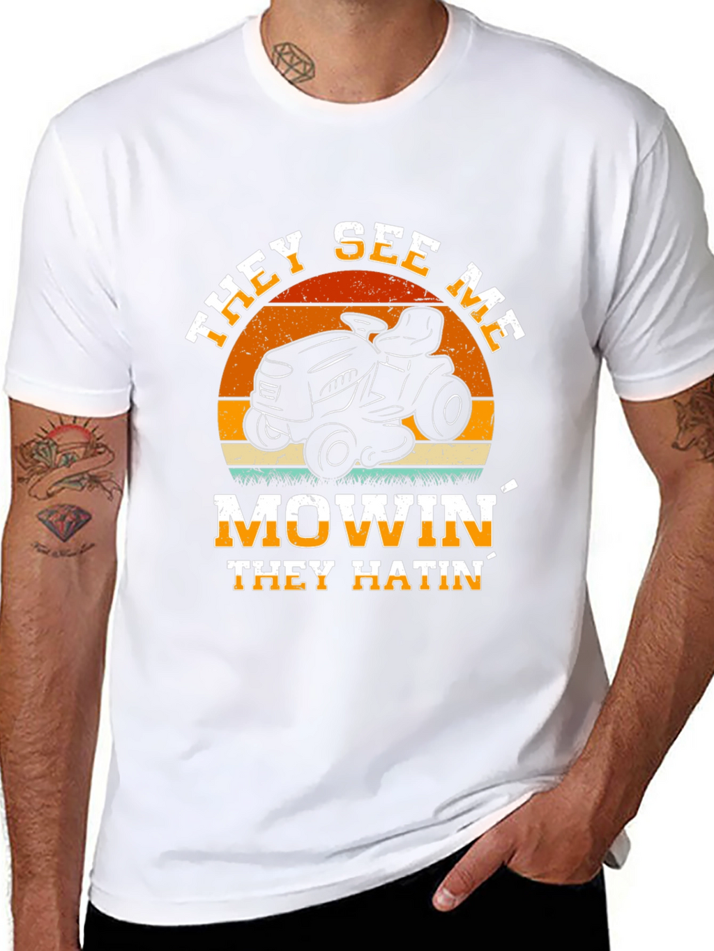 They See Me Mowin Graphic Tee