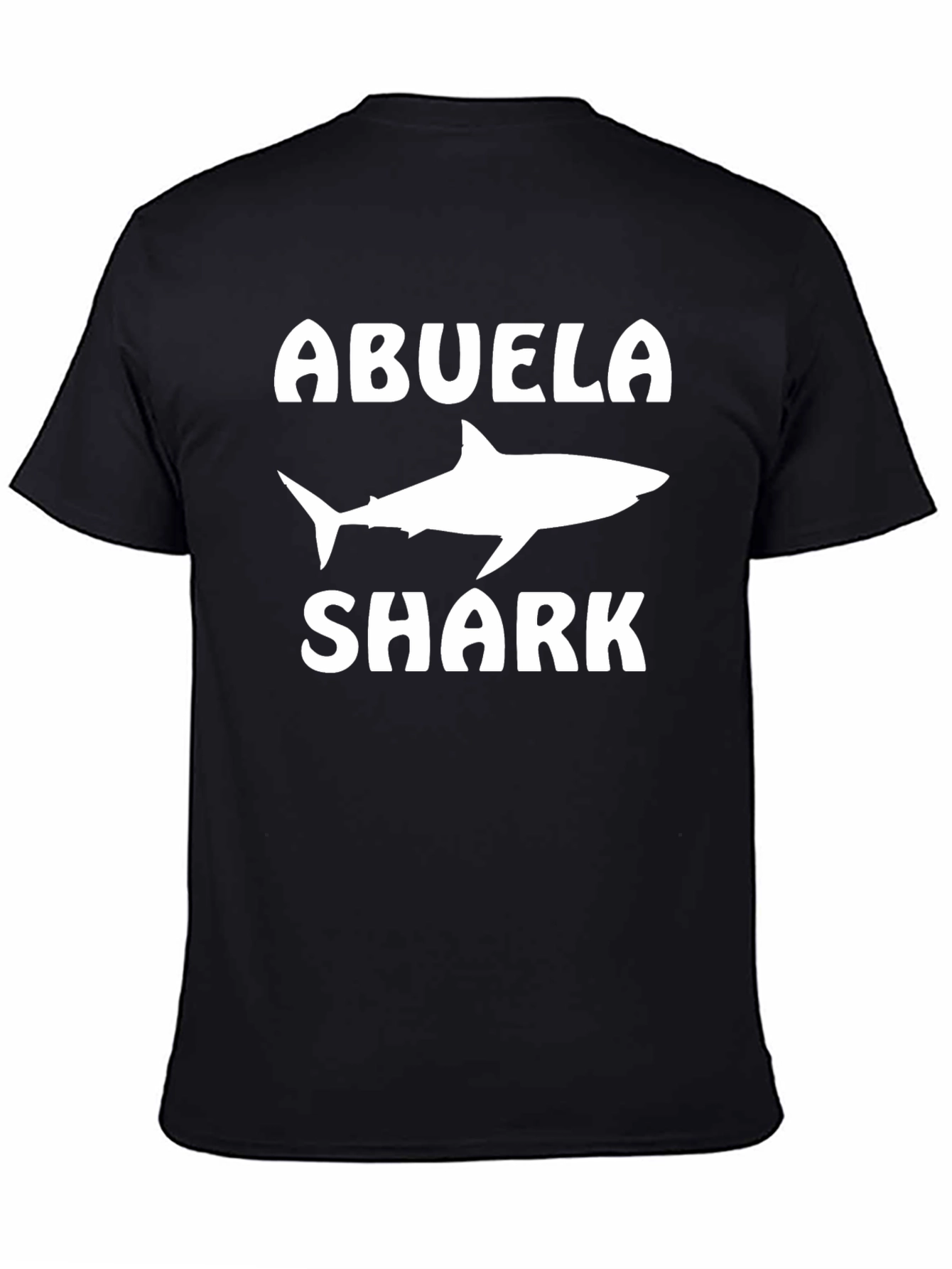 Abuela Shark Black T-Shirt - Family Fun!
