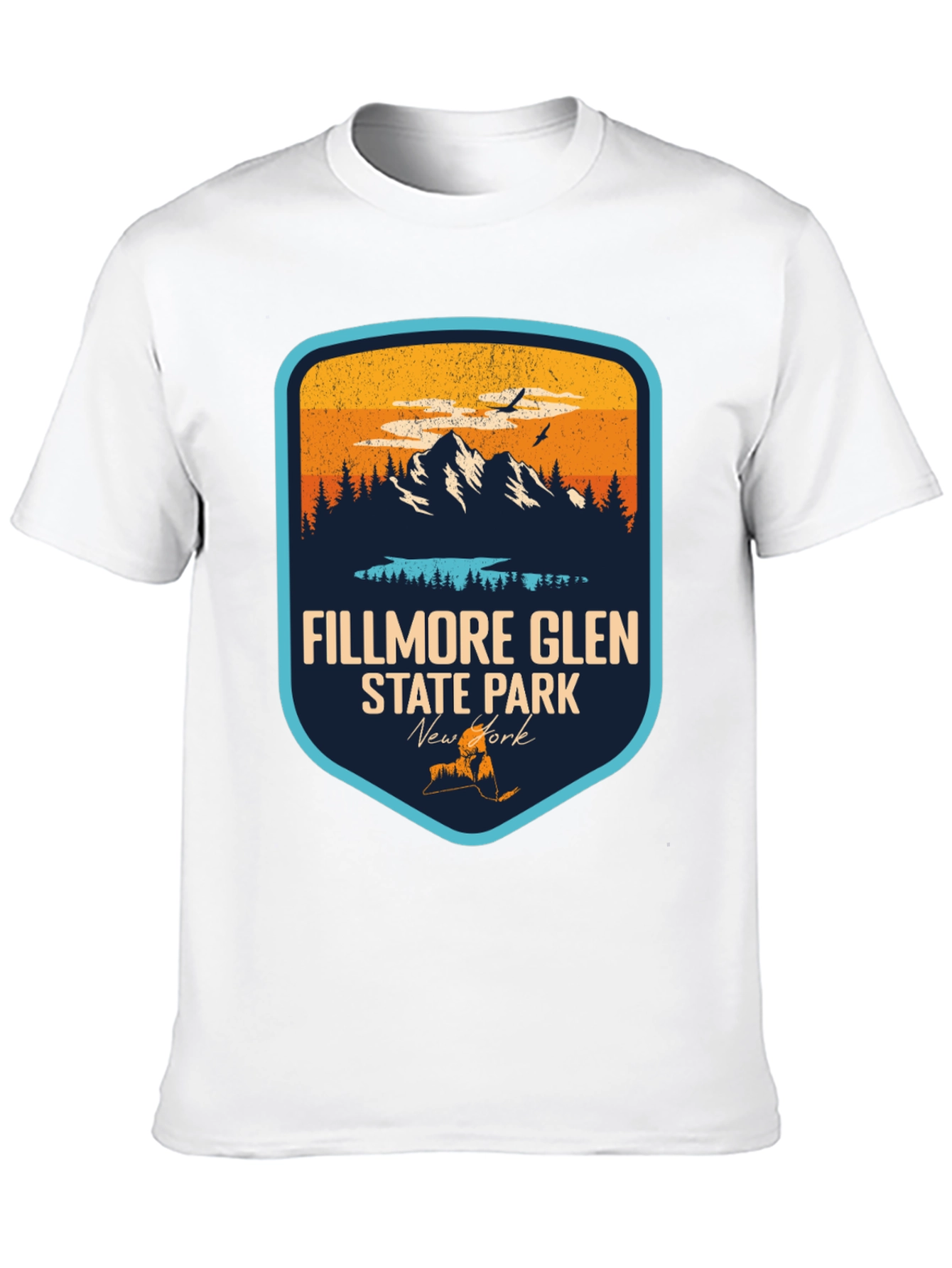 Fillmore Glen State Park Black T-Shirt