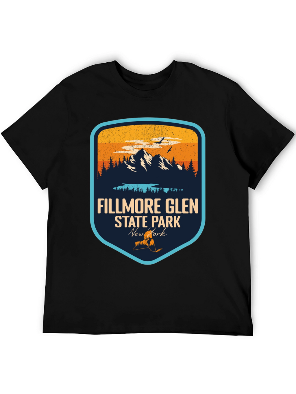 Fillmore Glen State Park Black T-Shirt