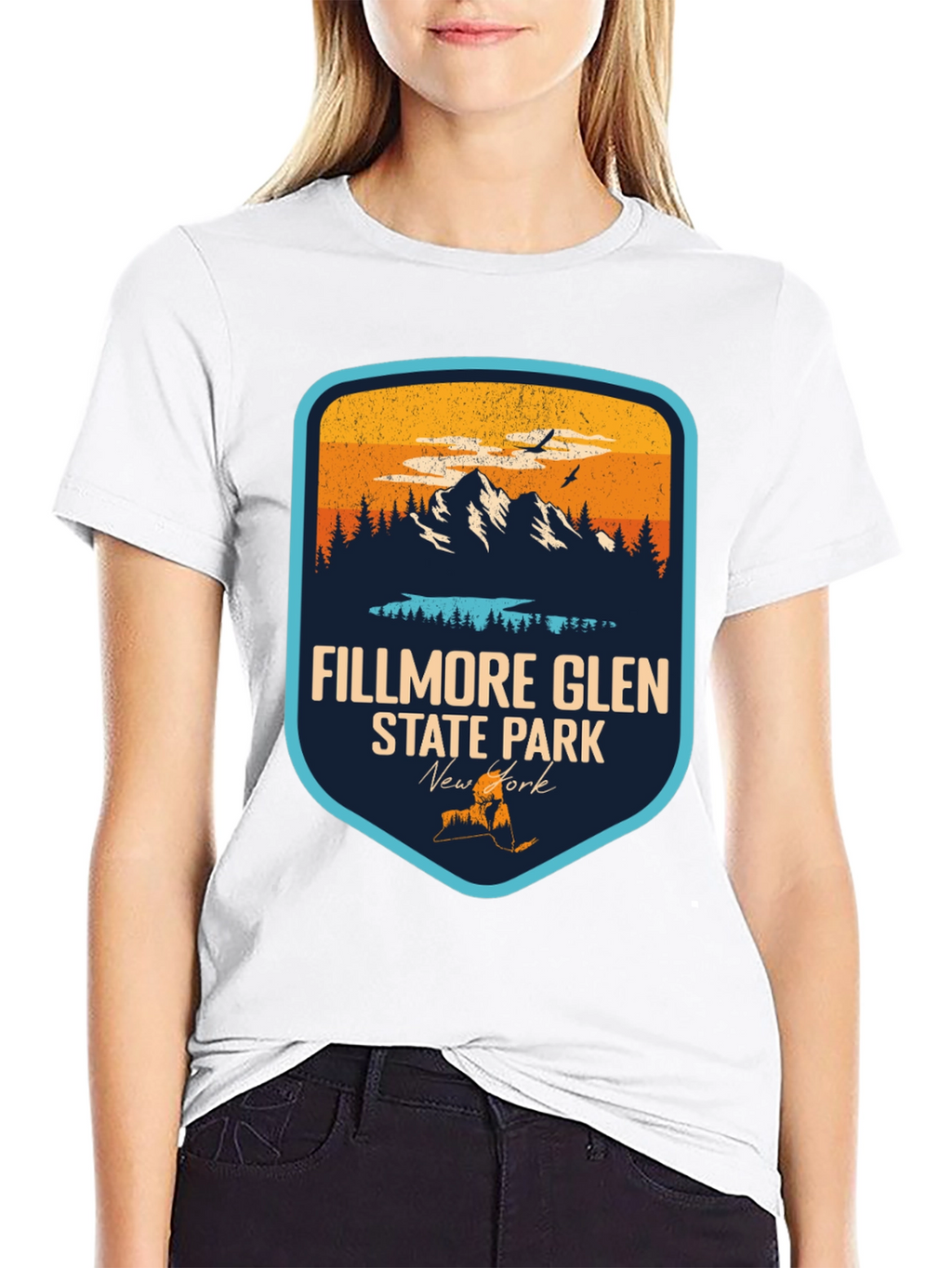 Fillmore Glen State Park Black T-Shirt