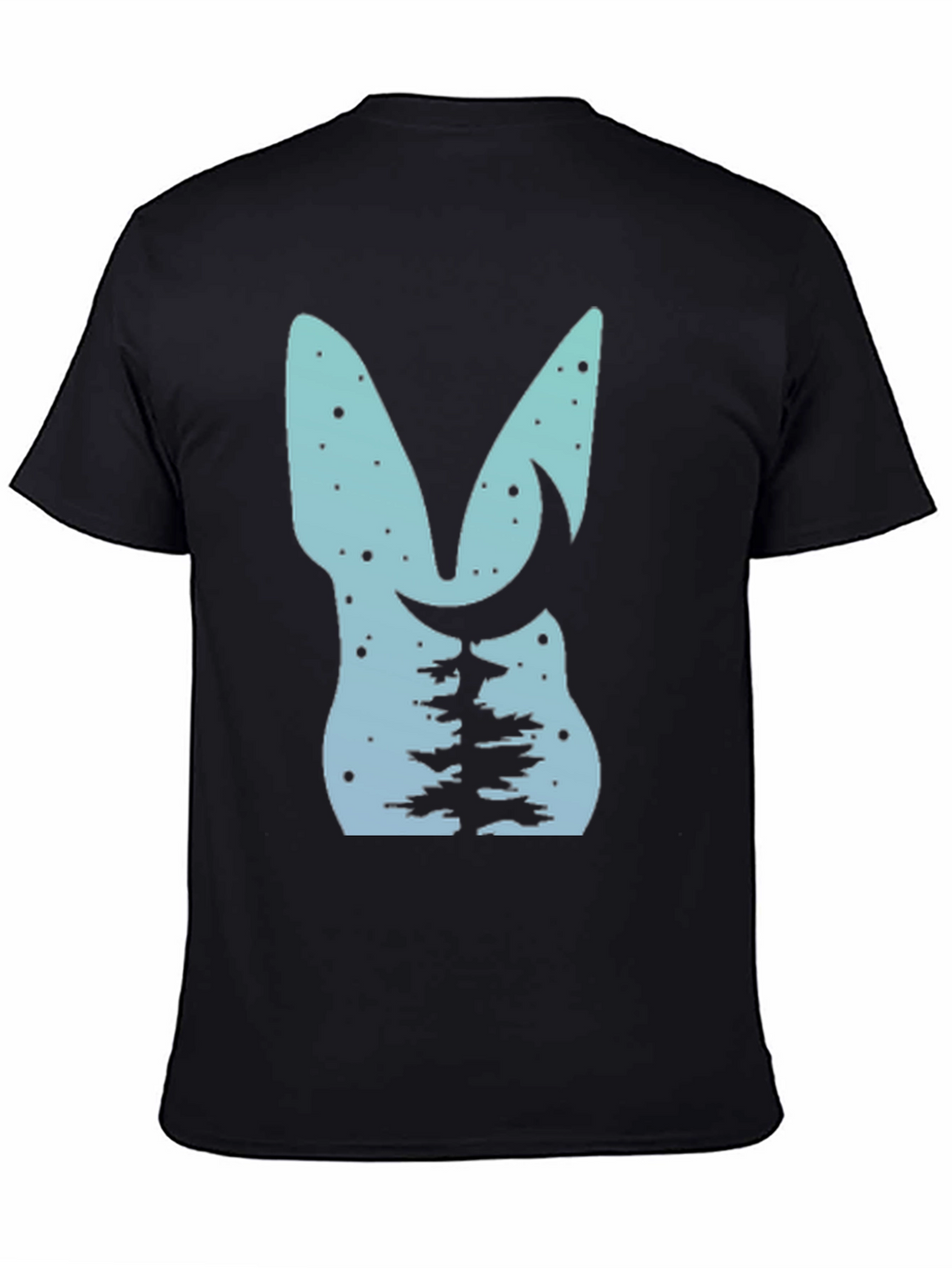 Nature Lovers Tee: Bunny Moon & Tree Design