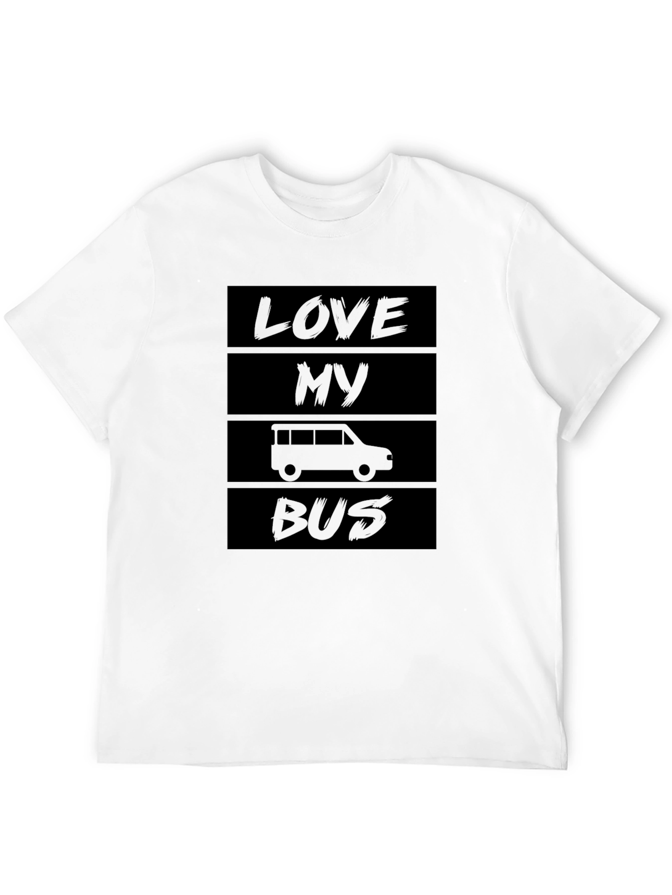 Love My Bus Black T-Shirt - Car Enthusiast Apparel