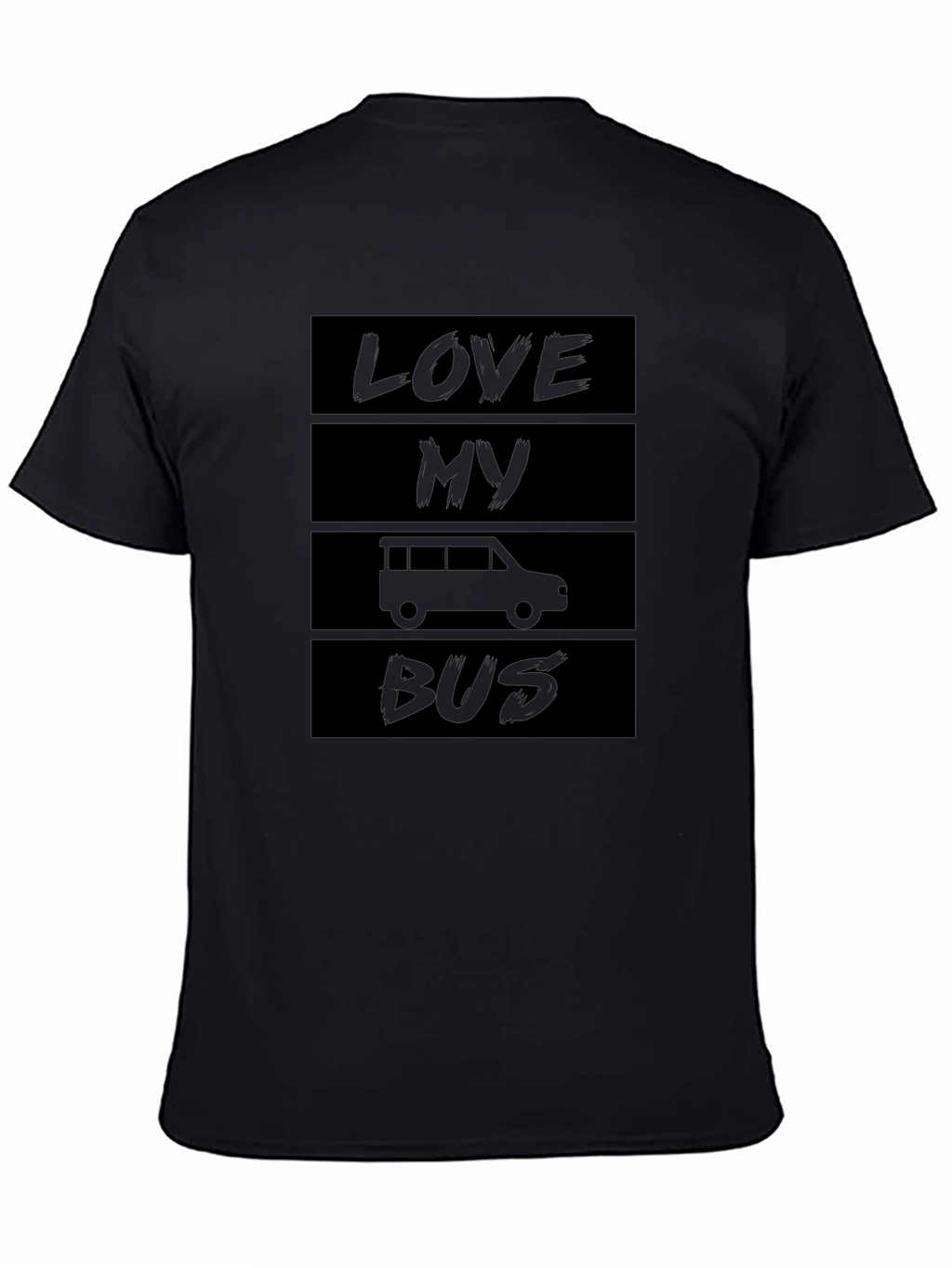Love My Bus Black T-Shirt - Car Enthusiast Apparel