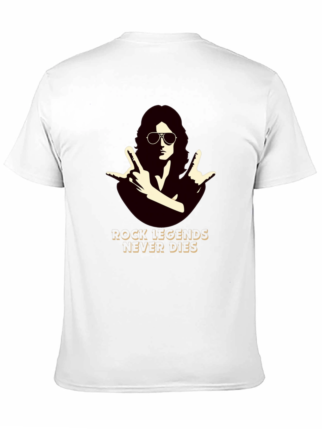 Rock Legends Never Die Black T-Shirt