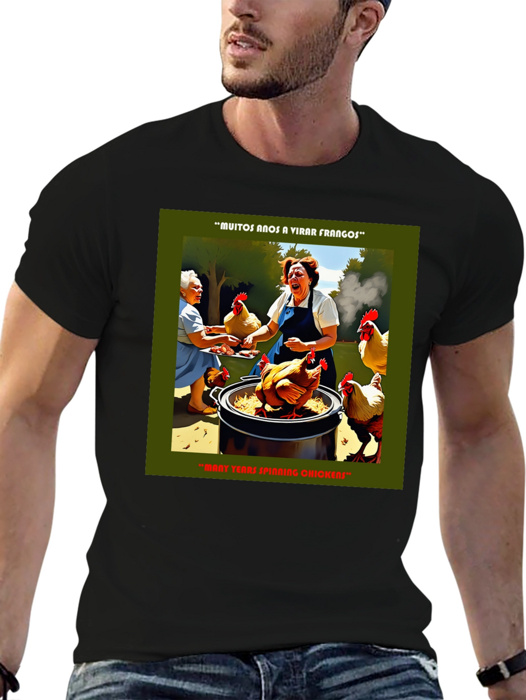 Funny Chicken T-Shirt - Many Years Spinning Chickens