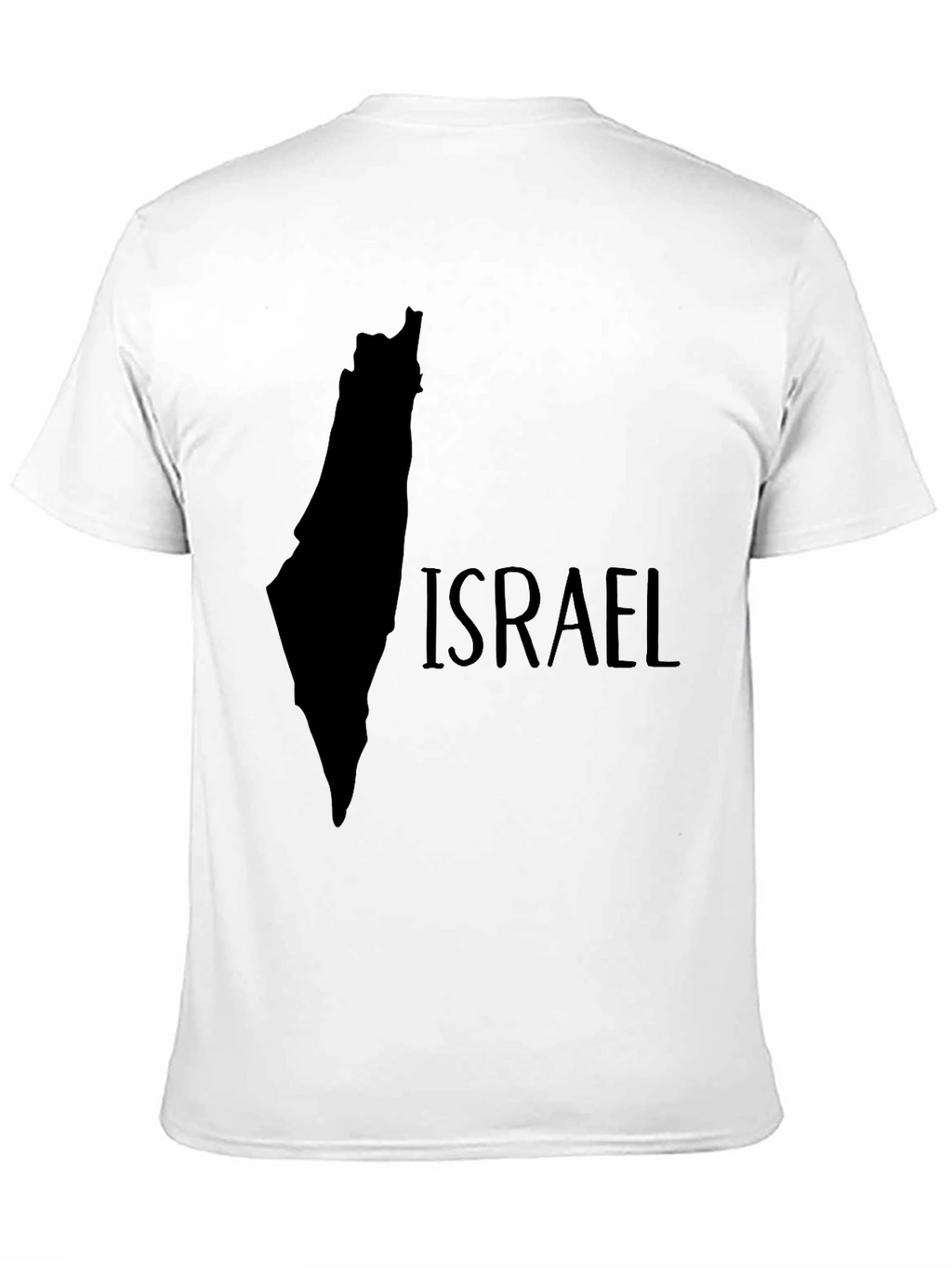 Israel Map Graphic Black T-Shirt
