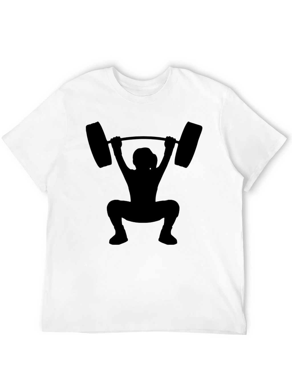 Weightlifting Silhouette Black T-Shirt