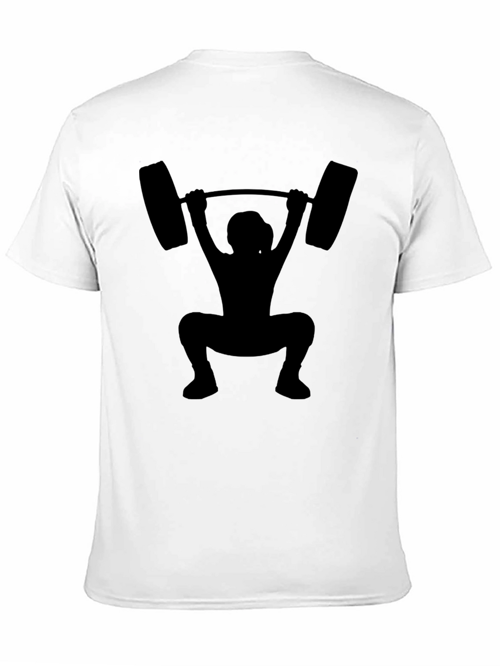 Weightlifting Silhouette Black T-Shirt