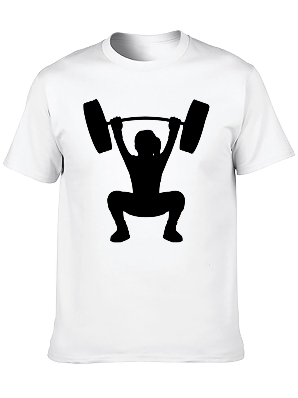 Weightlifting Silhouette Black T-Shirt