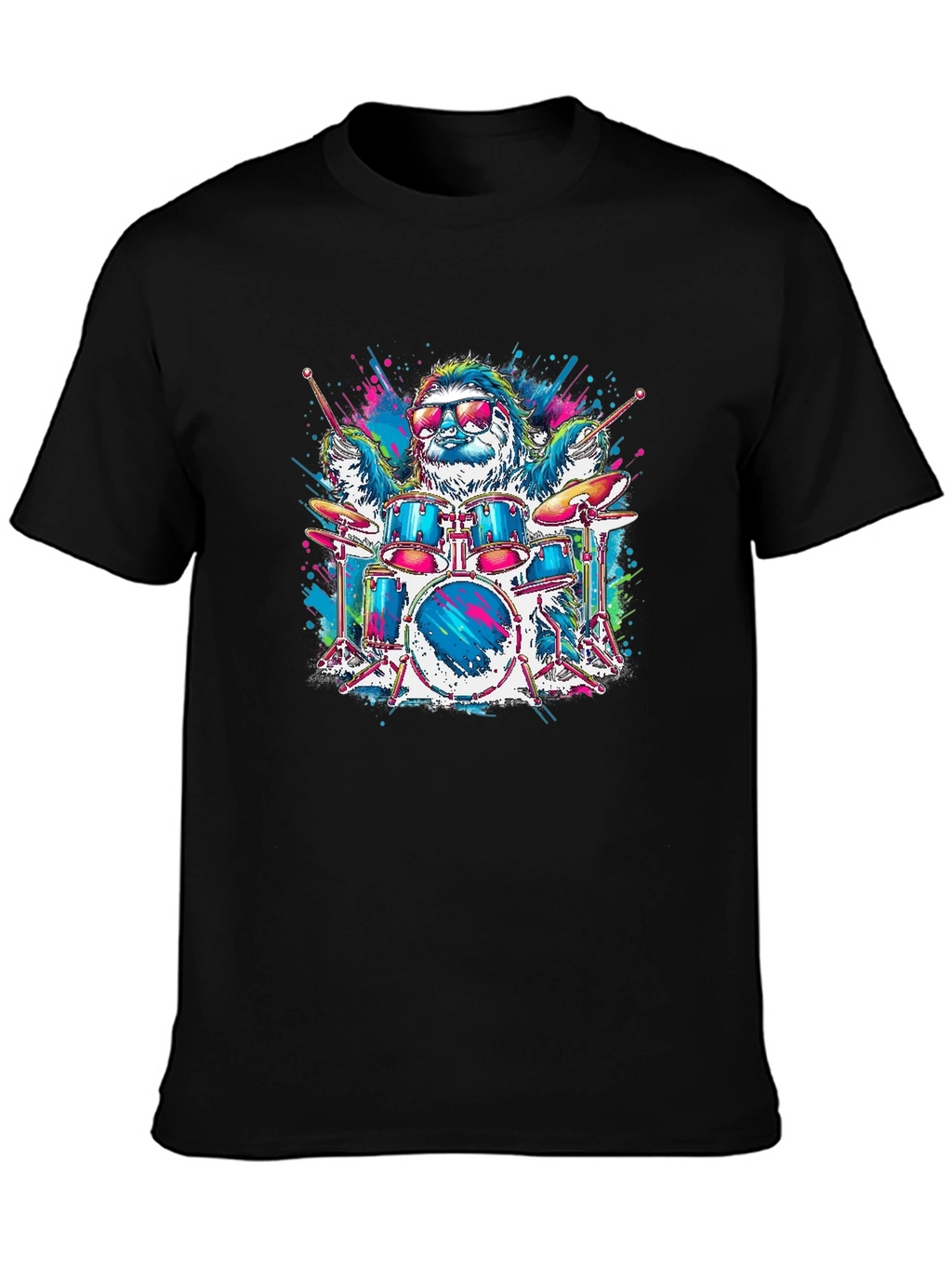 Sloth Drummer T-Shirt