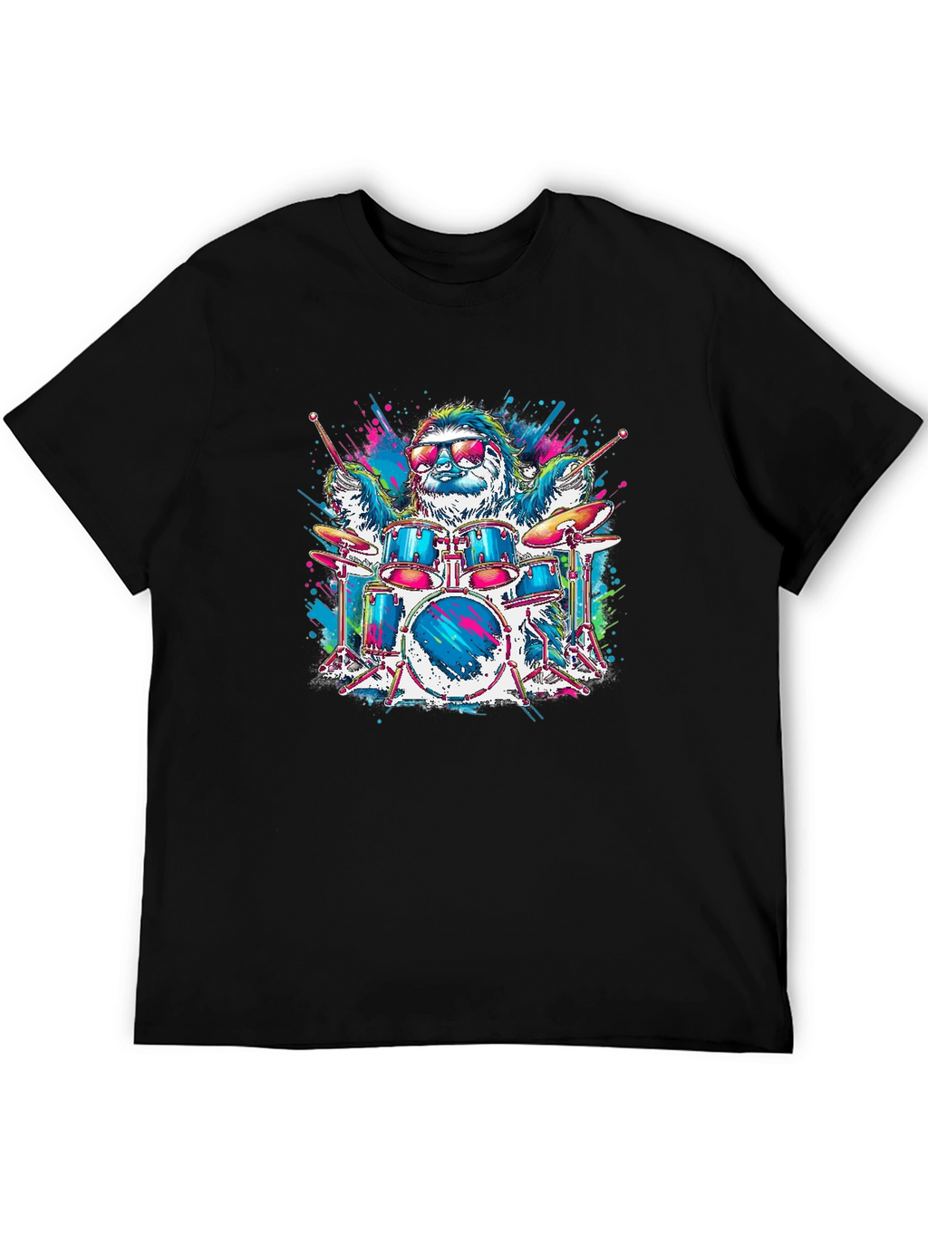 Sloth Drummer T-Shirt
