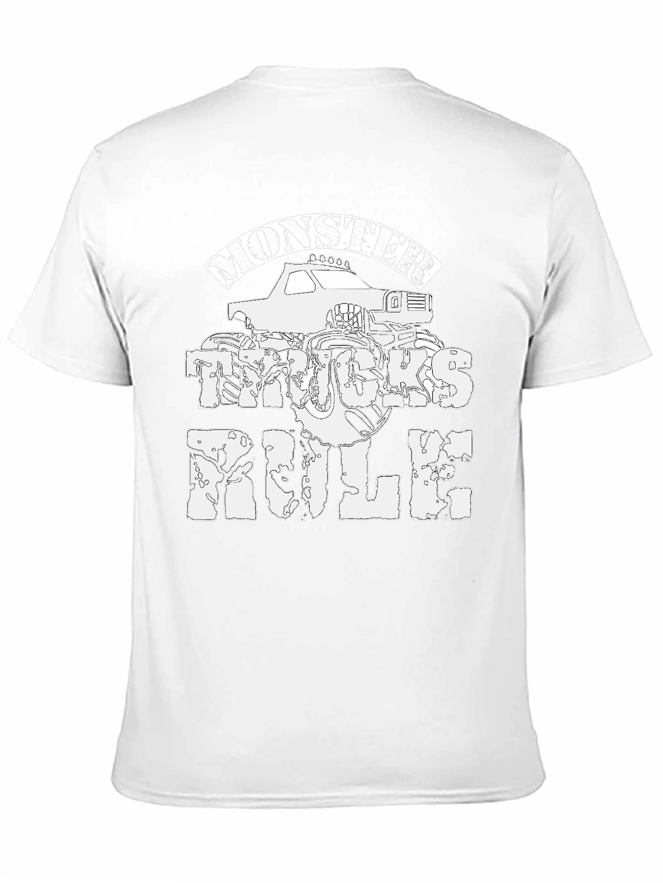 Monster Trucks Rule Black Graphic Tee