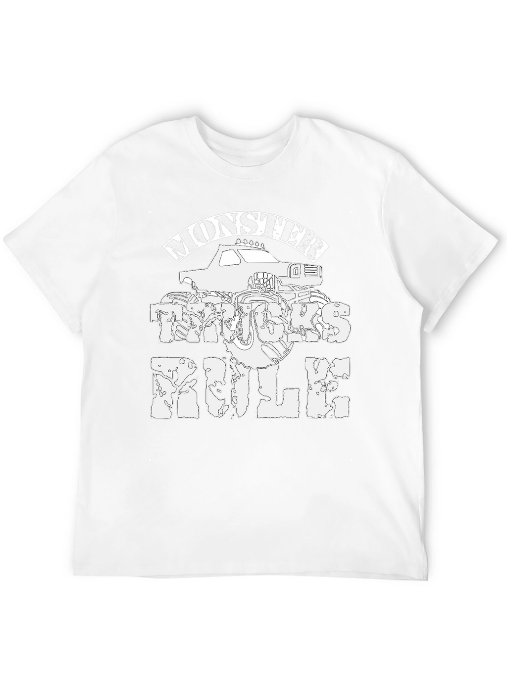 Monster Trucks Rule Black Graphic Tee