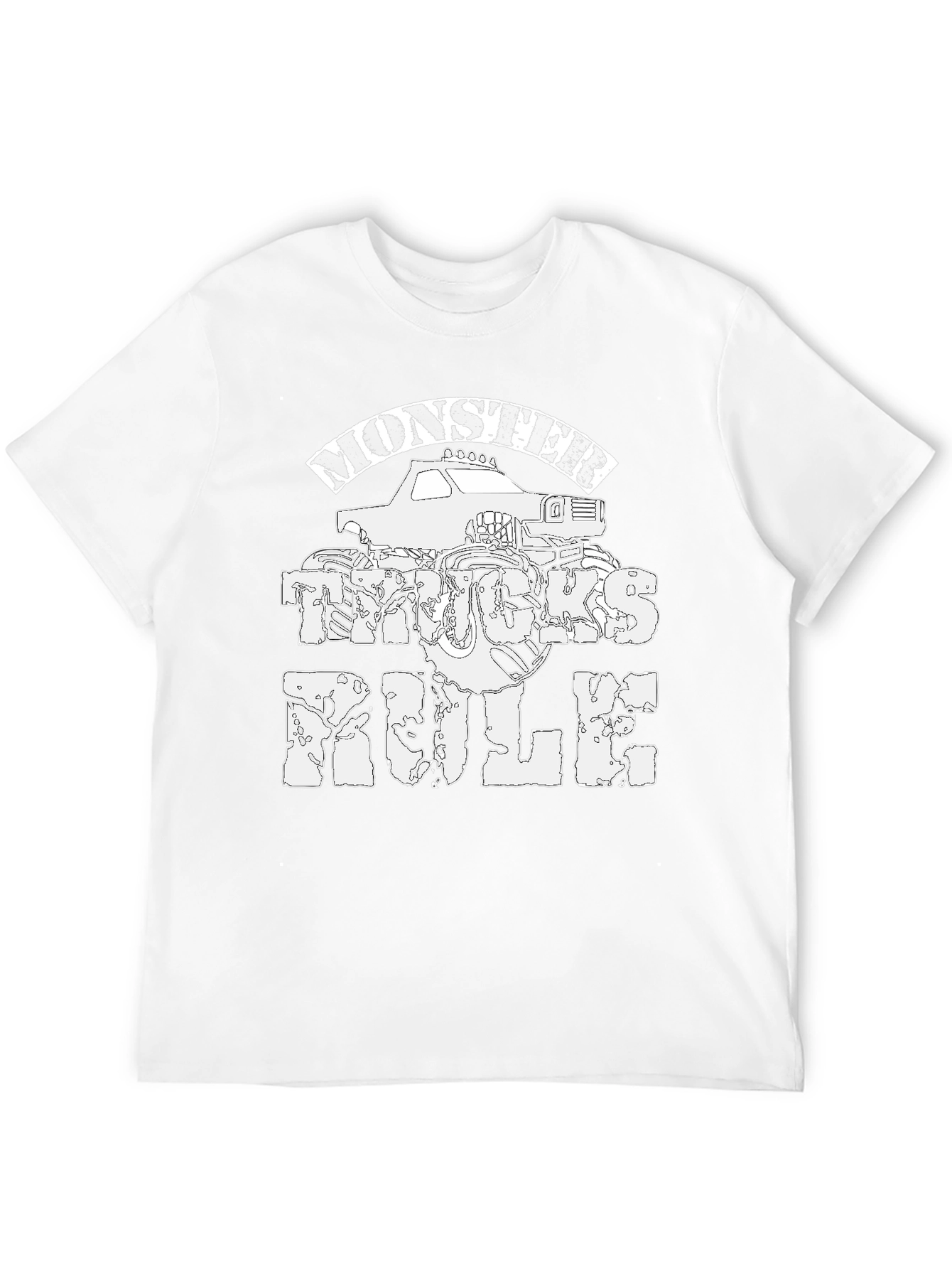 Monster Trucks Rule Black Graphic Tee