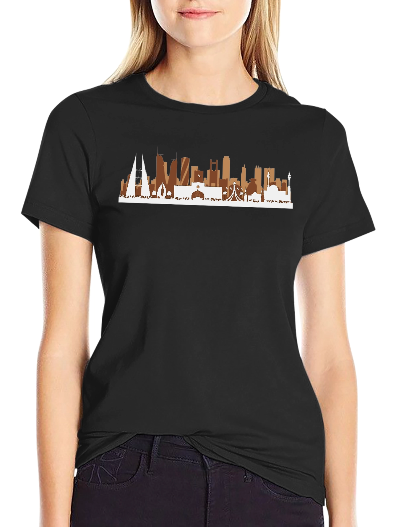 Bahrain Skyline Graphic T-Shirt - Cityscape Tee