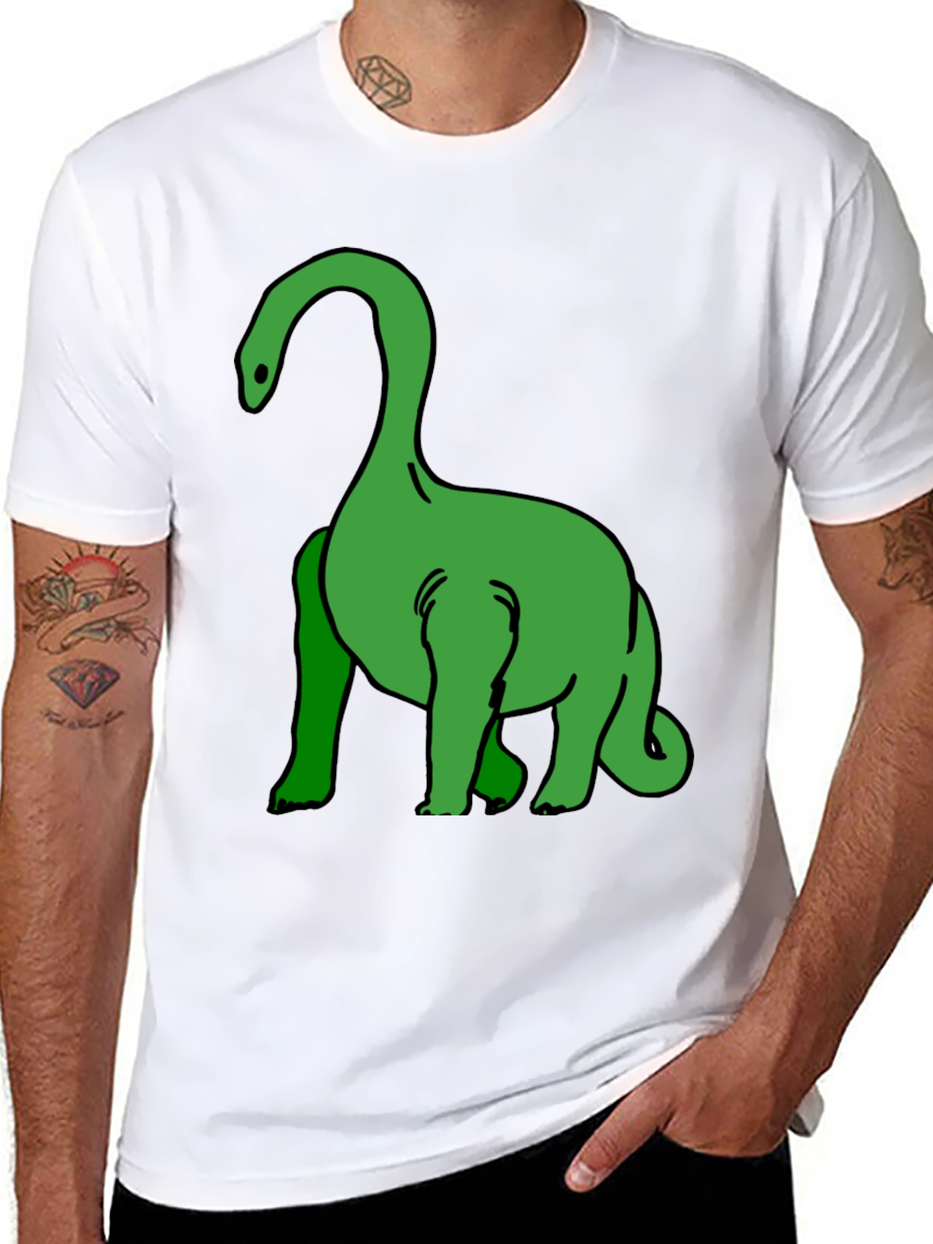 Dino Graphic Tee - Short Sleeve Crew Neck