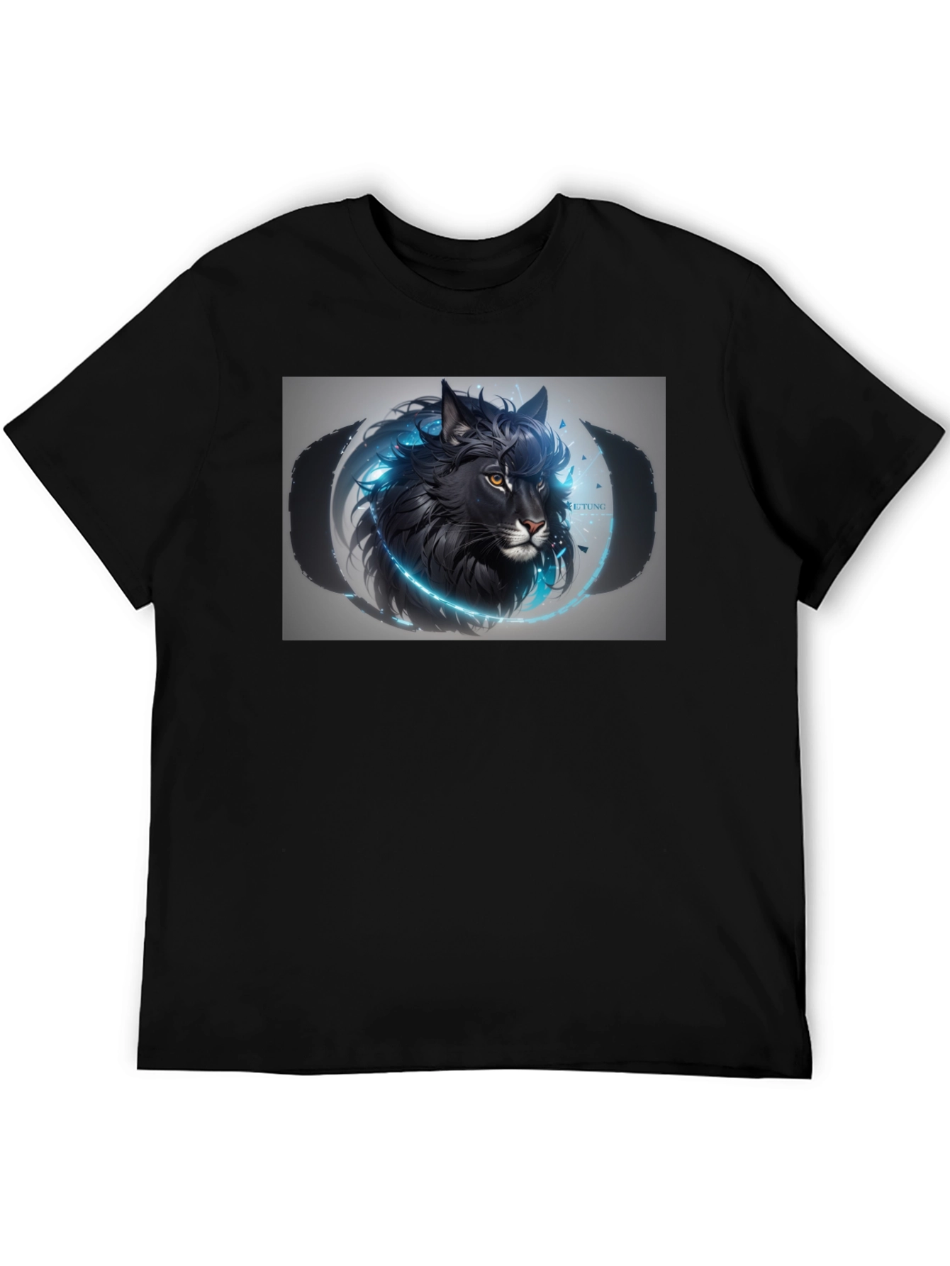 Black Wolf Graphic T-Shirt - Mens Premium Tee