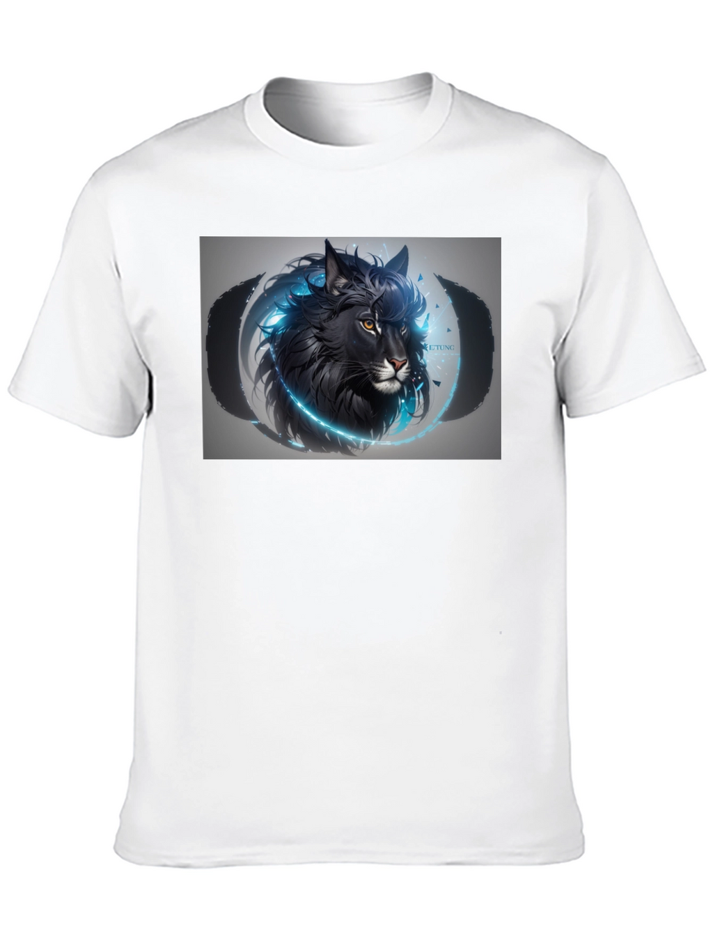 Black Wolf Graphic T-Shirt - Mens Premium Tee