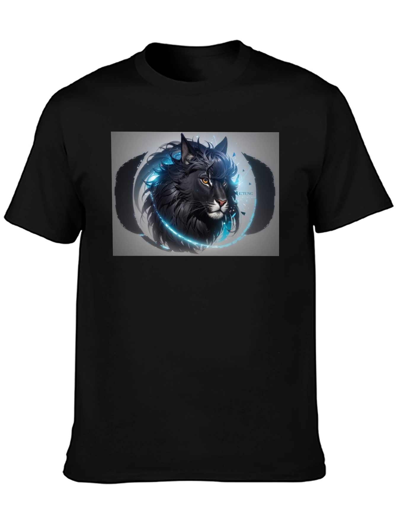 Black Wolf Graphic T-Shirt - Mens Premium Tee