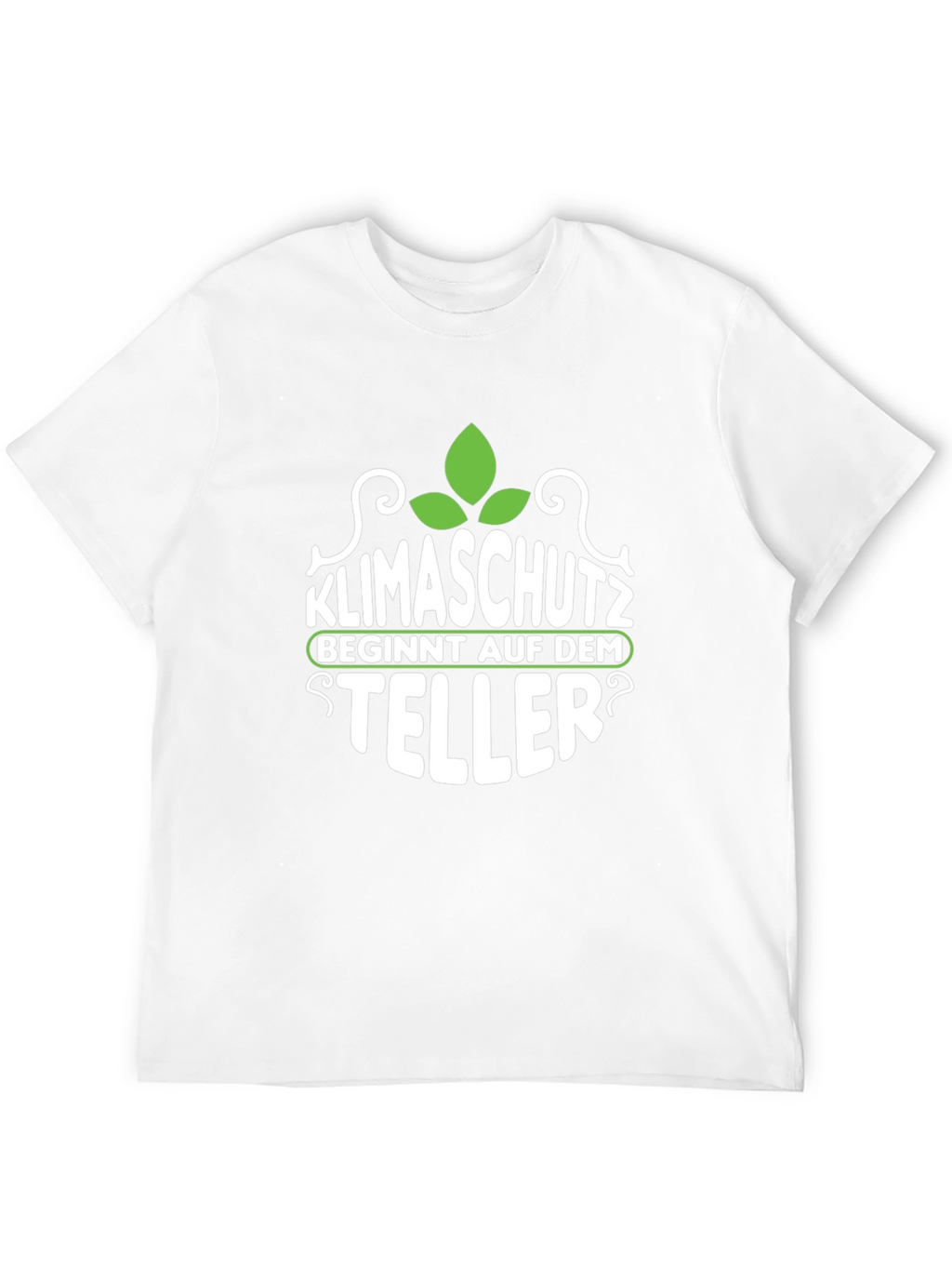 Klimaschutz Begins With What You Eat Black Tee