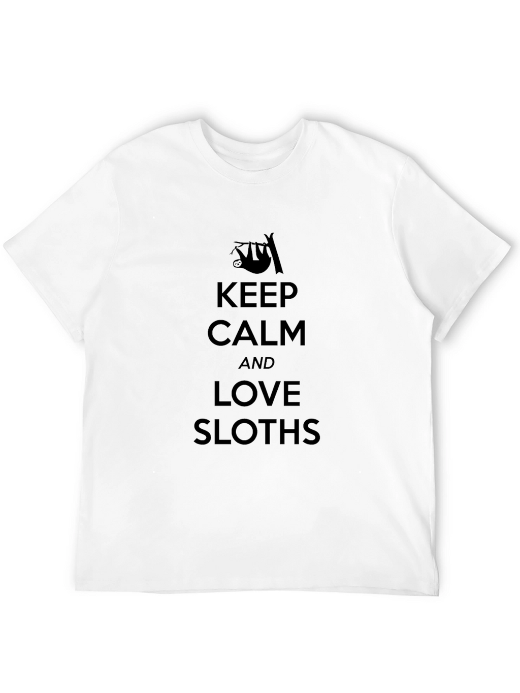 Keep Calm and Love Sloths Graphic T-Shirt