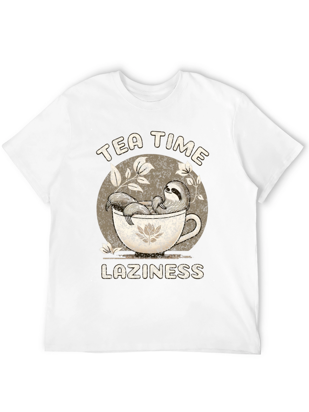 Tea Time Laziness Sloth T-Shirt
